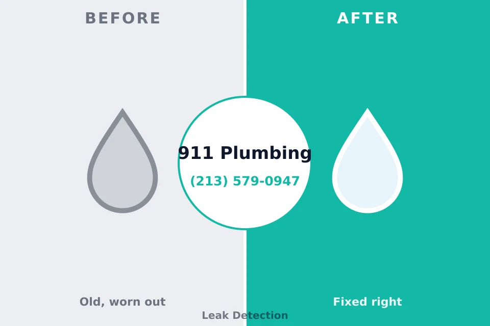 Before and after: plumbing company Gloucester City, NJ